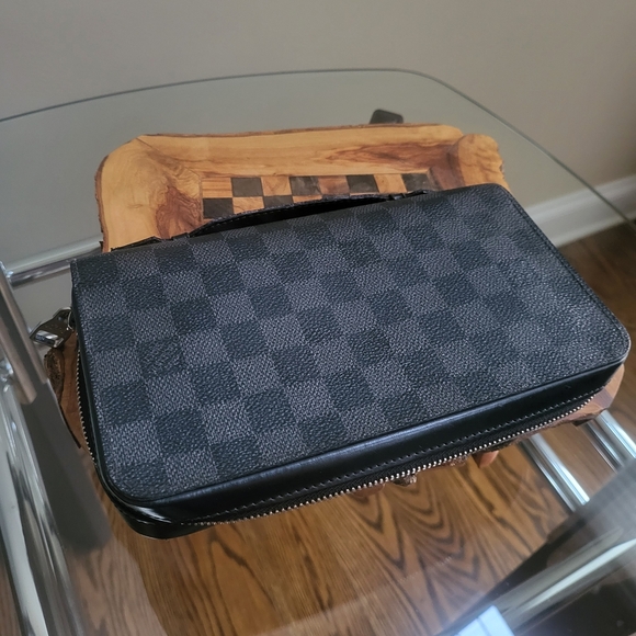 LOUIS VUITTON Zippy XL Long Wallet Travel Case Damier Graphite..w/ COA - Picture 3 of 12